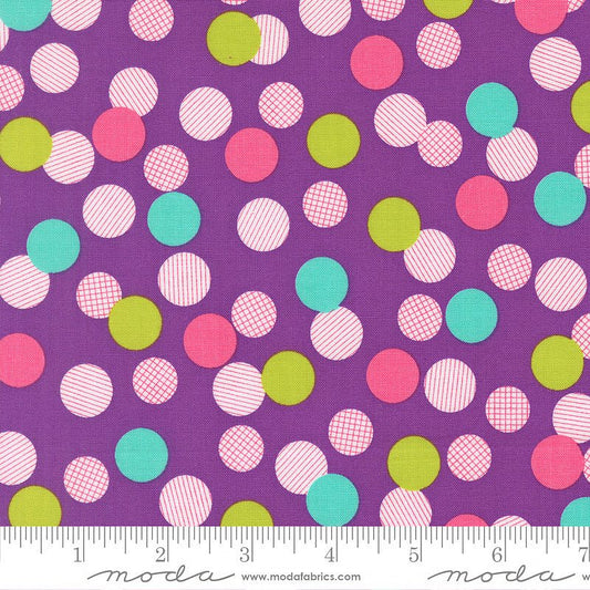 Pick Me! Playful Dot Grape - Moda from Fort Worth Fabric Studio