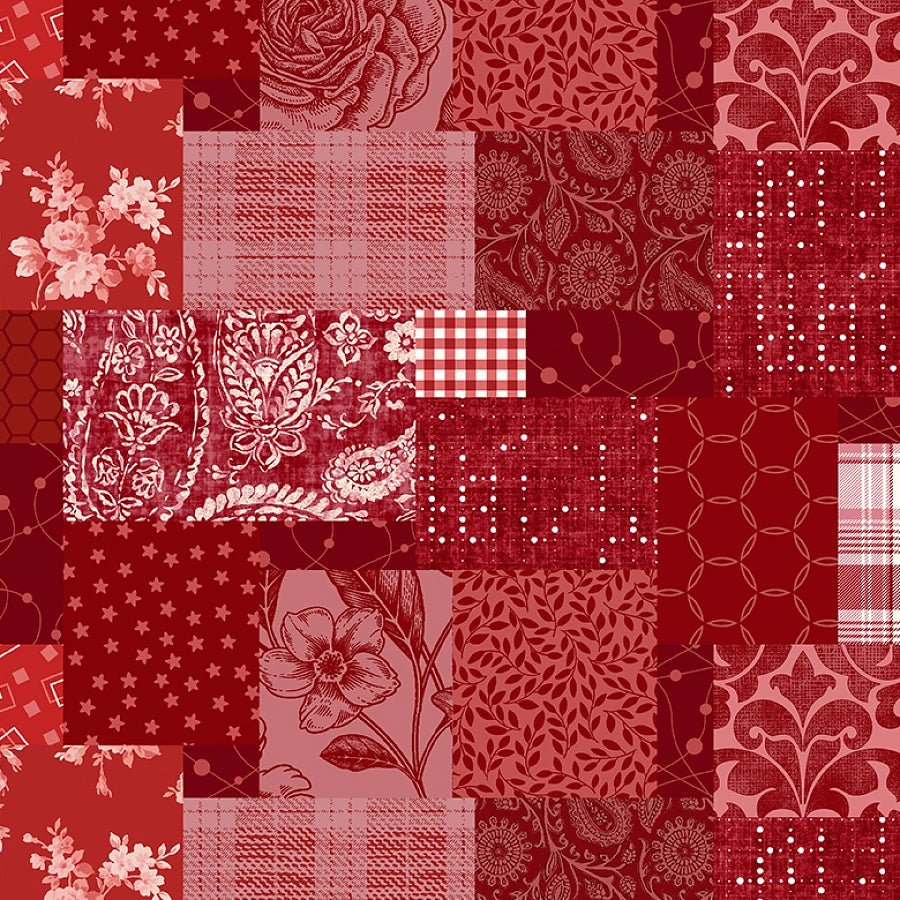 Pieces of America Patchwork Ruby - Studio E from Fort Worth Fabric Studio