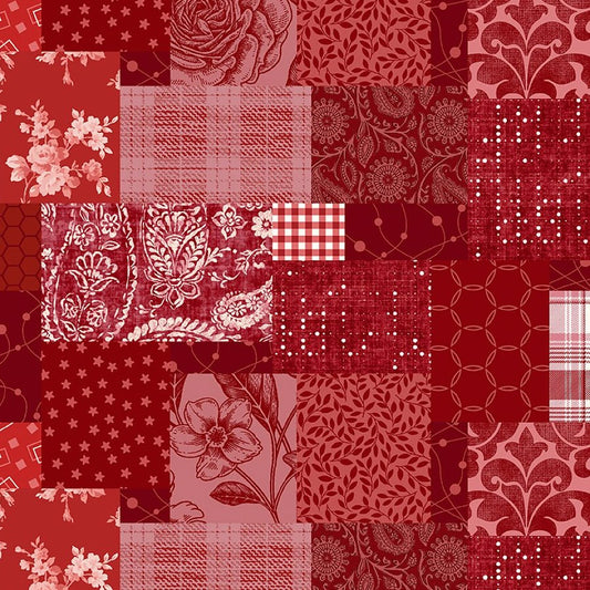 Pieces of America Patchwork Ruby - Studio E from Fort Worth Fabric Studio