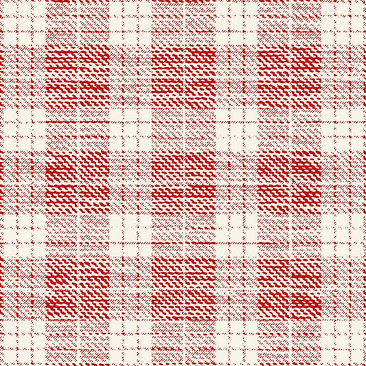 Pieces of America Plaid Ruby - Studio E from Fort Worth Fabric Studio