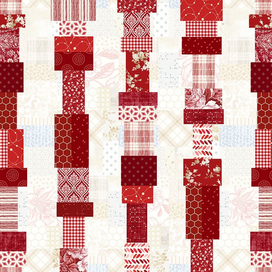 Pieces of America Stripe Ruby – Remnant 24" × 44"