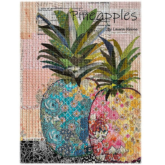 Pineapples Collage Pattern by Fiberworks Inc - Fiberworks Inc from Fort Worth Fabric Studio