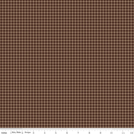 Plaid - Venture Club Explorer Brown - Riley Blake from Fort Worth Fabric Studio