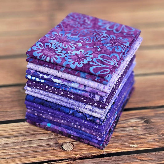 Plum Crazy Purple Fat Quarter Bundle FWFS Exclusive - Fort Worth Fabric Studio from Fort Worth Fabric Studio