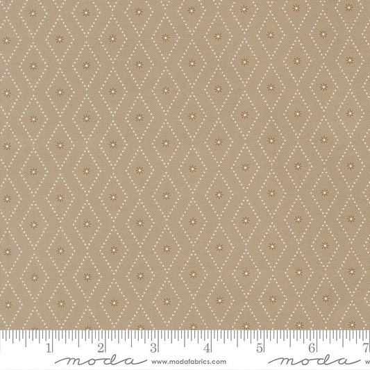 Poinsettia & Pear Argyle Blenders Stone - Moda from Fort Worth Fabric Studio