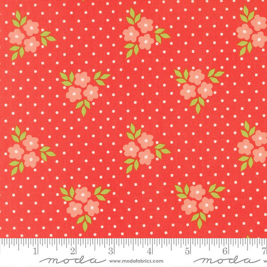 Poinsettia & Pear Bouquet Florals Geranium - Moda from Fort Worth Fabric Studio