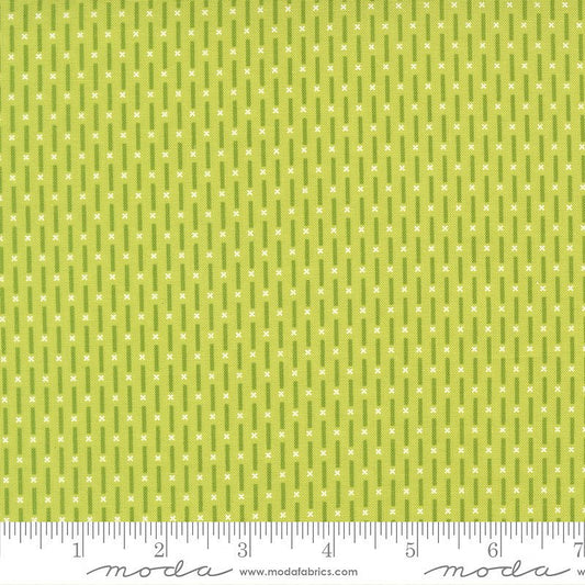 Poinsettia & Pear Candy Stripes Pistachio - Moda from Fort Worth Fabric Studio