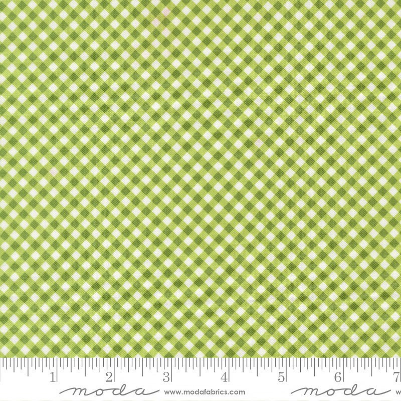 Poinsettia & Pear Checks & Plaids Fresh Grass - Moda from Fort Worth Fabric Studio