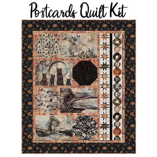Postcards Quilt Kit with Scary Spice from Studio E - Studio E from Fort Worth Fabric Studio