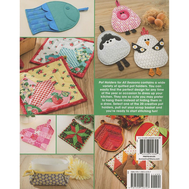 Pot Holders for All Seasons Quilt Pattern Book - Annie's Quilting from Fort Worth Fabric Studio