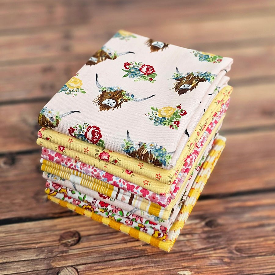 Prairie Rose Cowgirl – FWFS Exclusive 7 Piece Fat Quarter Bundle - Fort Worth Fabric Studio from Fort Worth Fabric Studio
