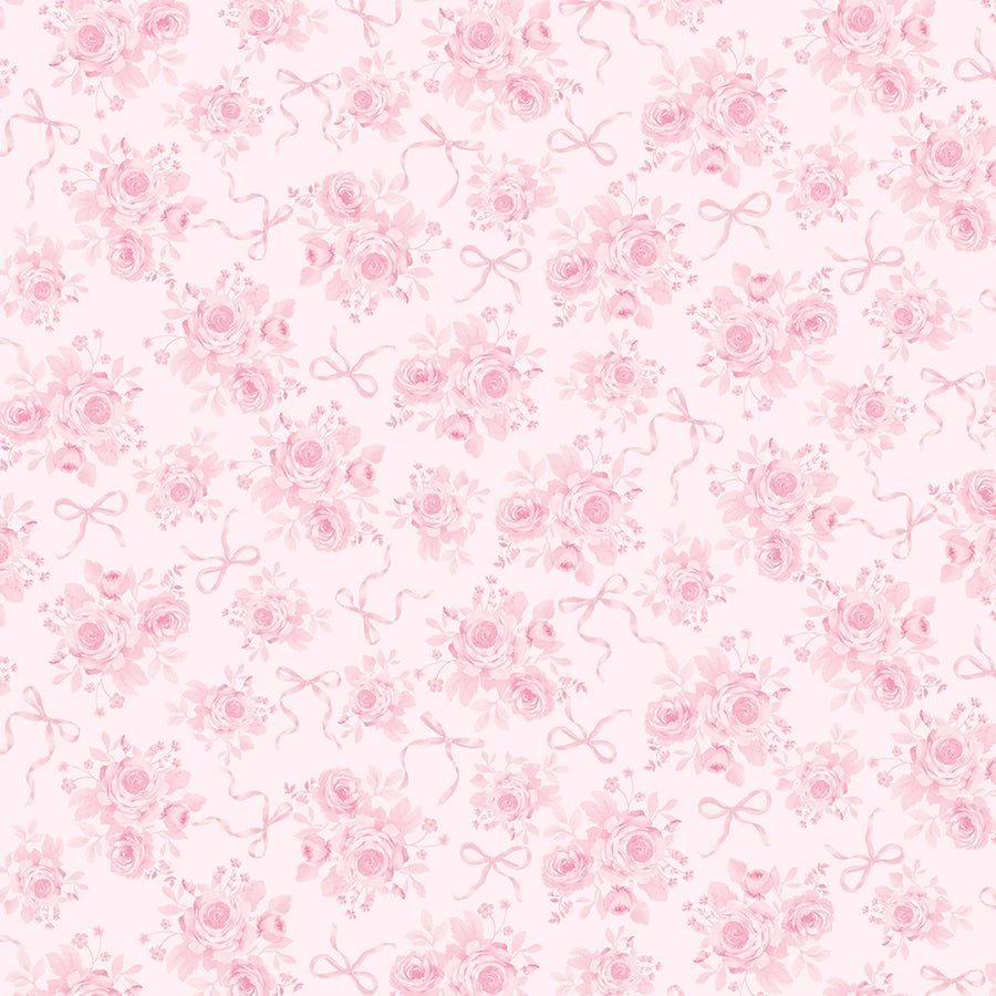 Pretty in Pink Tonal Rose Bouquets Pink – Remnant 15″ × 44″