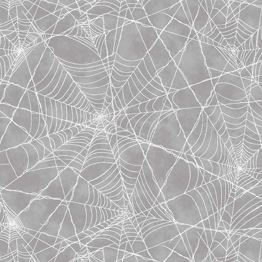 Pretty Scary Spiderweb Storm - Studio E from Fort Worth Fabric Studio