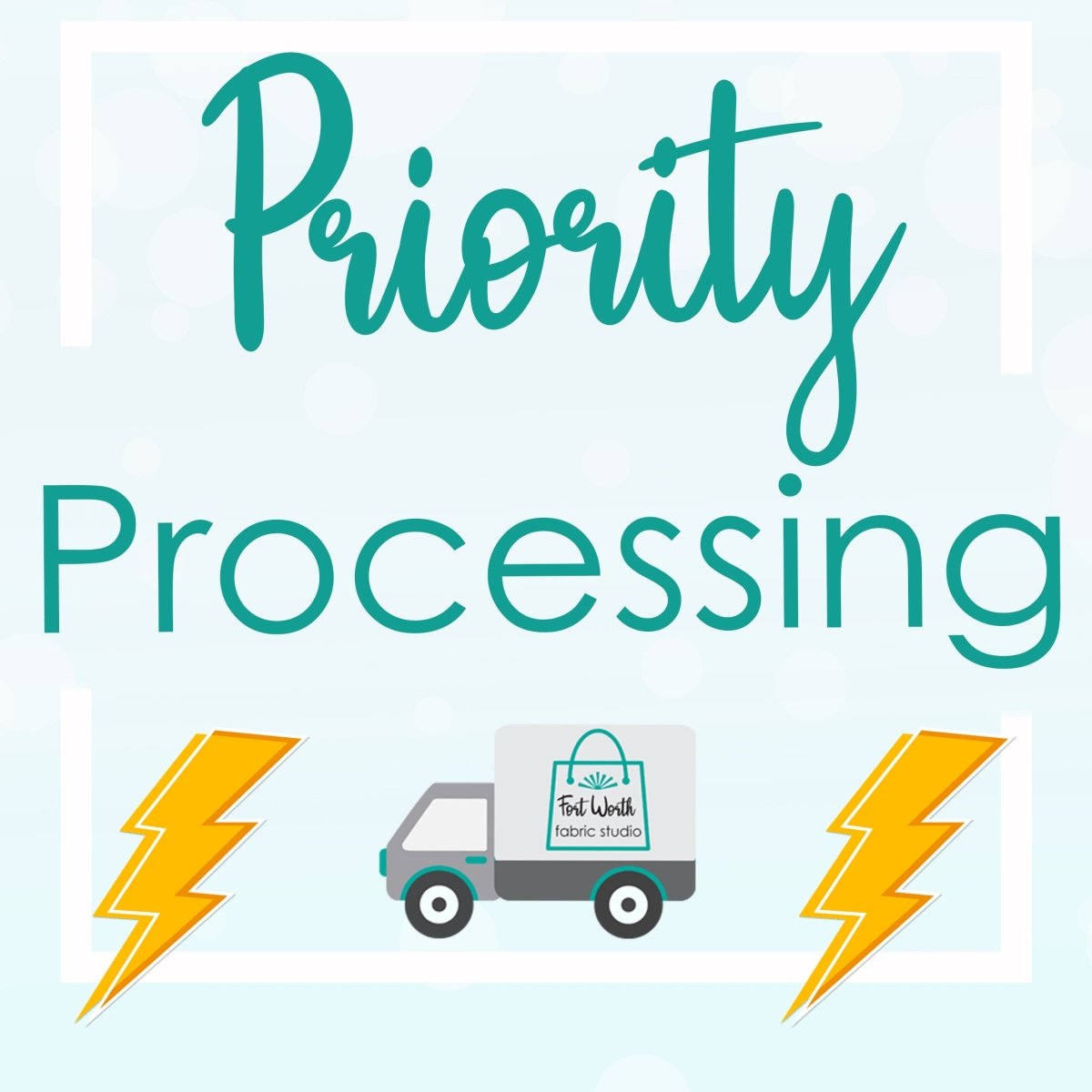 Priority Processing for In Stock Orders - Fort Worth Fabric Studio from Fort Worth Fabric Studio
