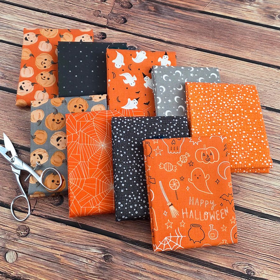 Pumpkin Business – FWFS Exclusive 9 Piece Fat Quarter Bundle - Fort Worth Fabric Studio from Fort Worth Fabric Studio
