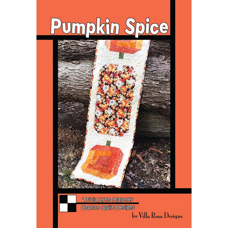 Pumpkin Spice Table Runner Pattern PDF Download - Villa Rosa Designs from Fort Worth Fabric Studio