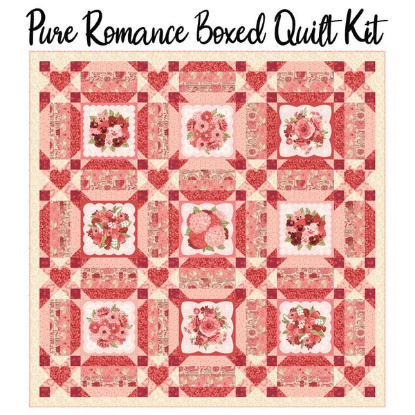 Pure Romance Boxed Quilt Kit with Je T'aime from Moda - Moda from Fort Worth Fabric Studio