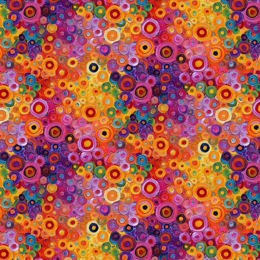Purrfect Patchwork Artisan Geo Dot Bright - Timeless Treasures from Fort Worth Fabric Studio