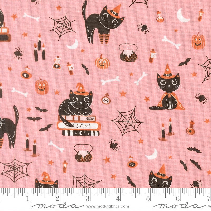 Purrs & Boos Cats Candy – Remnant 39″ × 44″ - Moda from Fort Worth Fabric Studio