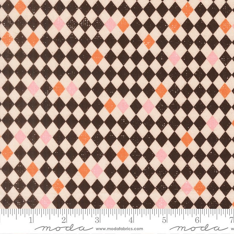 Purrs & Boos Diamonds Black Cat - Moda from Fort Worth Fabric Studio