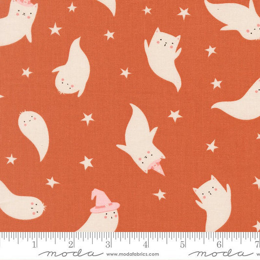 Purrs & Boos Ghosts Spice - Moda from Fort Worth Fabric Studio