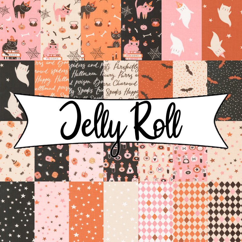 Purrs & Boos Jelly Roll - Moda from Fort Worth Fabric Studio