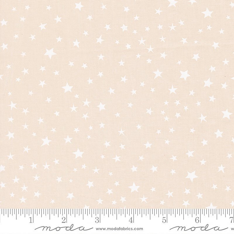 Purrs & Boos Stars Moonbeam White - Moda from Fort Worth Fabric Studio