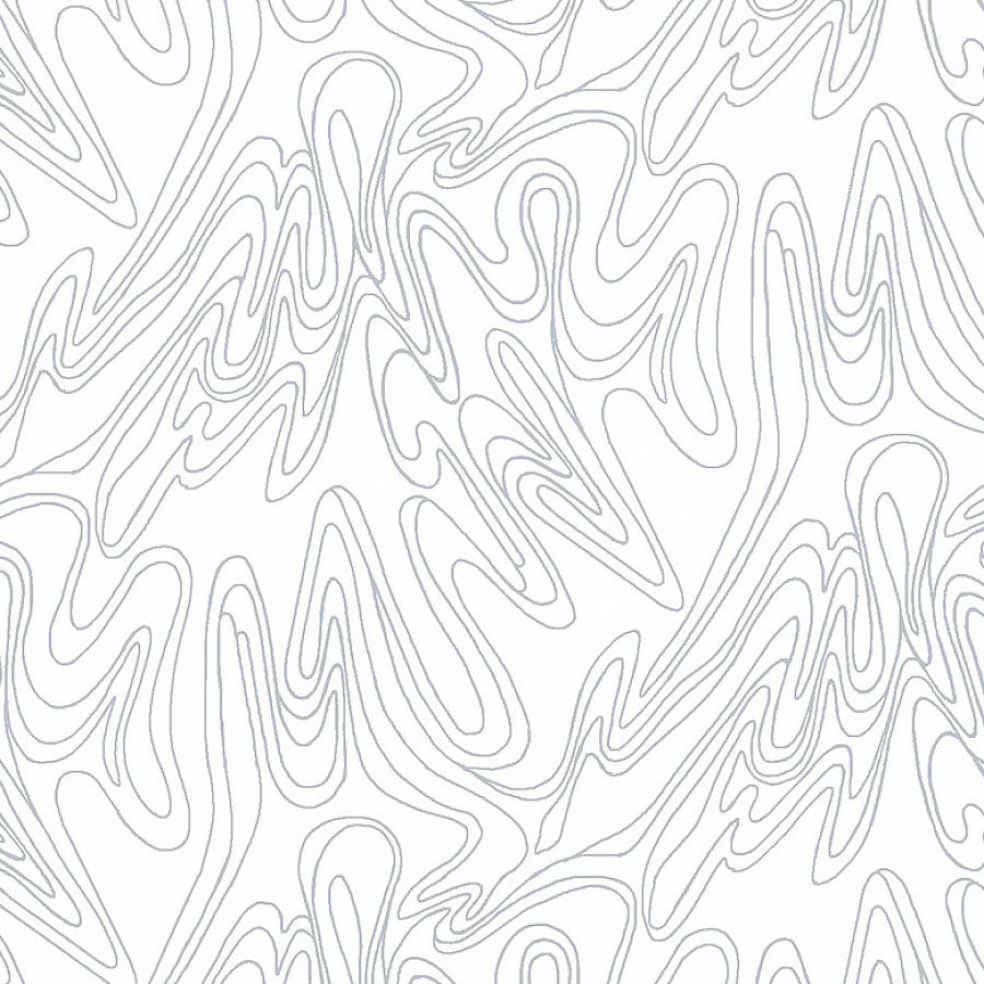 Quilter's Flour VI Scribble Lines White on White – Remnant 36" × 44"