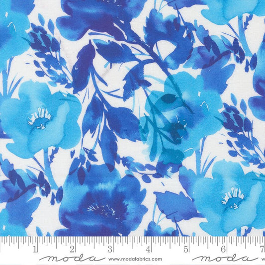 Radiant Poppies Sky - Moda from Fort Worth Fabric Studio