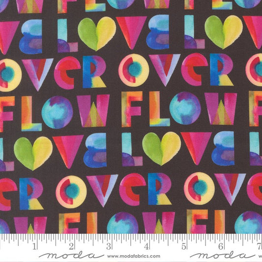Radiant Text & Words Midnight - Moda from Fort Worth Fabric Studio