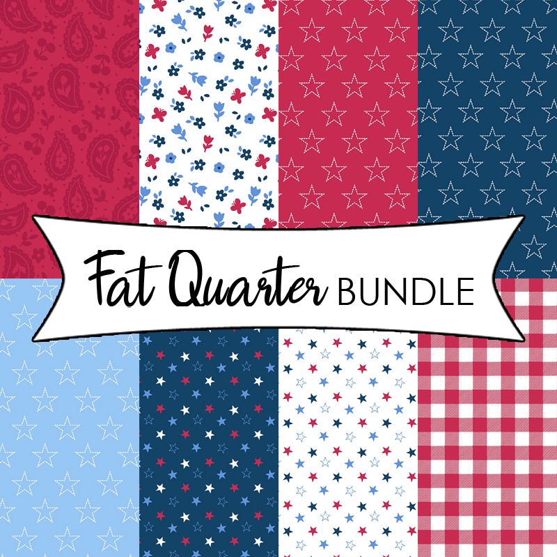 Red, White, & Blueberry Fat Quarter Bundle - Studio E from Fort Worth Fabric Studio