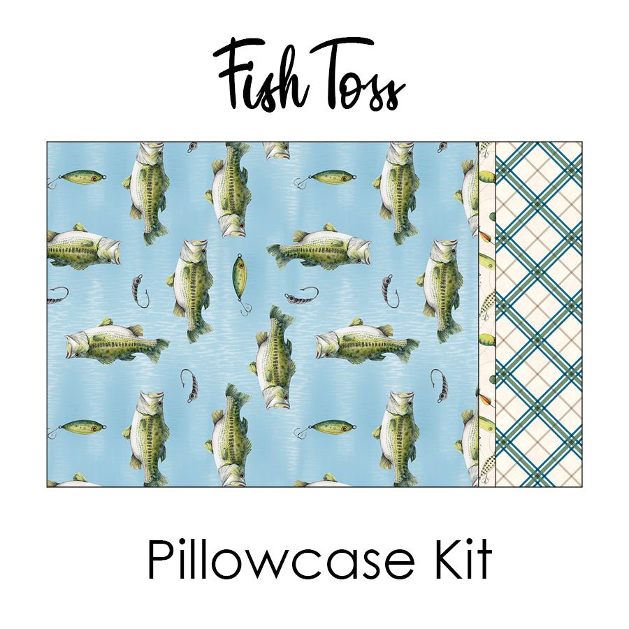 Reeled In - Fish Toss - Pillowcase Kit from Wilmington - Wilmington Prints from Fort Worth Fabric Studio