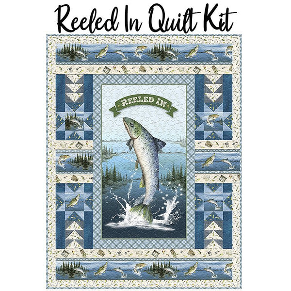 Reeled In Quilt Kit from Wilmington - Wilmington Prints from Fort Worth Fabric Studio