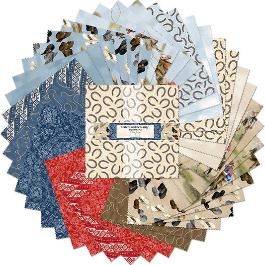 Riders on the Range 10 Karat Gems 10" Squares - Wilmington Prints from Fort Worth Fabric Studio