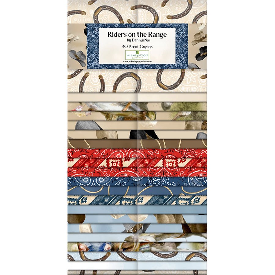 Riders on the Range 40 Karat Gems 2.5" Strips - Wilmington Prints from Fort Worth Fabric Studio