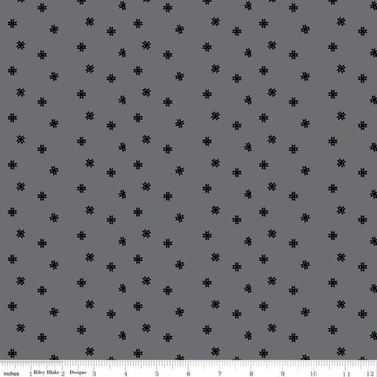 Riley Blake Blackout Ohio Star Gray FULL BOLT Special - Riley Blake from Fort Worth Fabric Studio