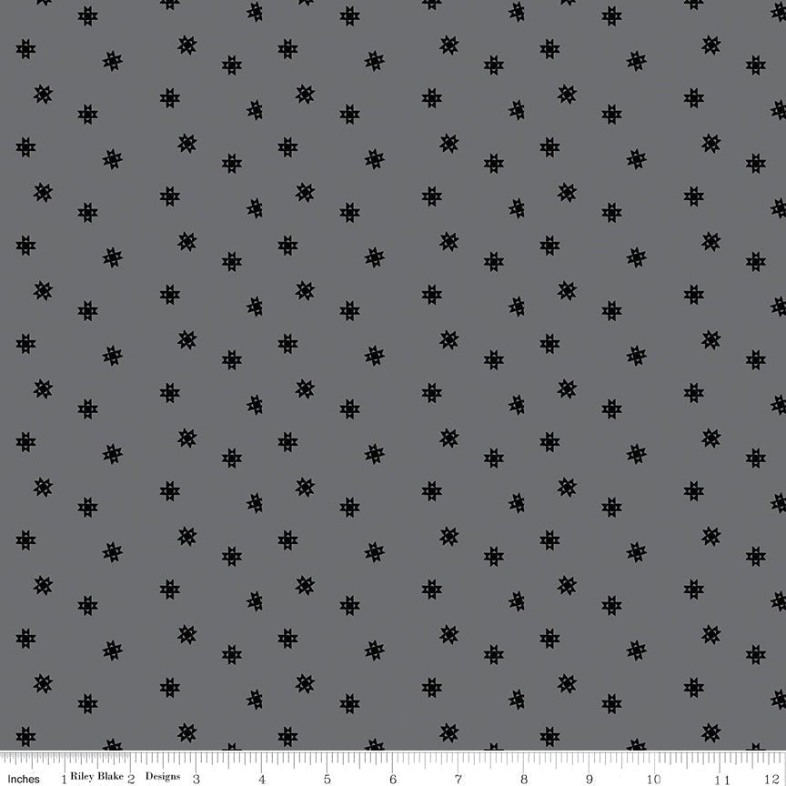 Blackout Ohio Star Gray – Remnant 19" × 44"