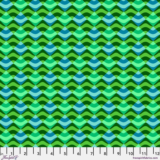 Riviera Cannes Green - Free Spirit from Fort Worth Fabric Studio