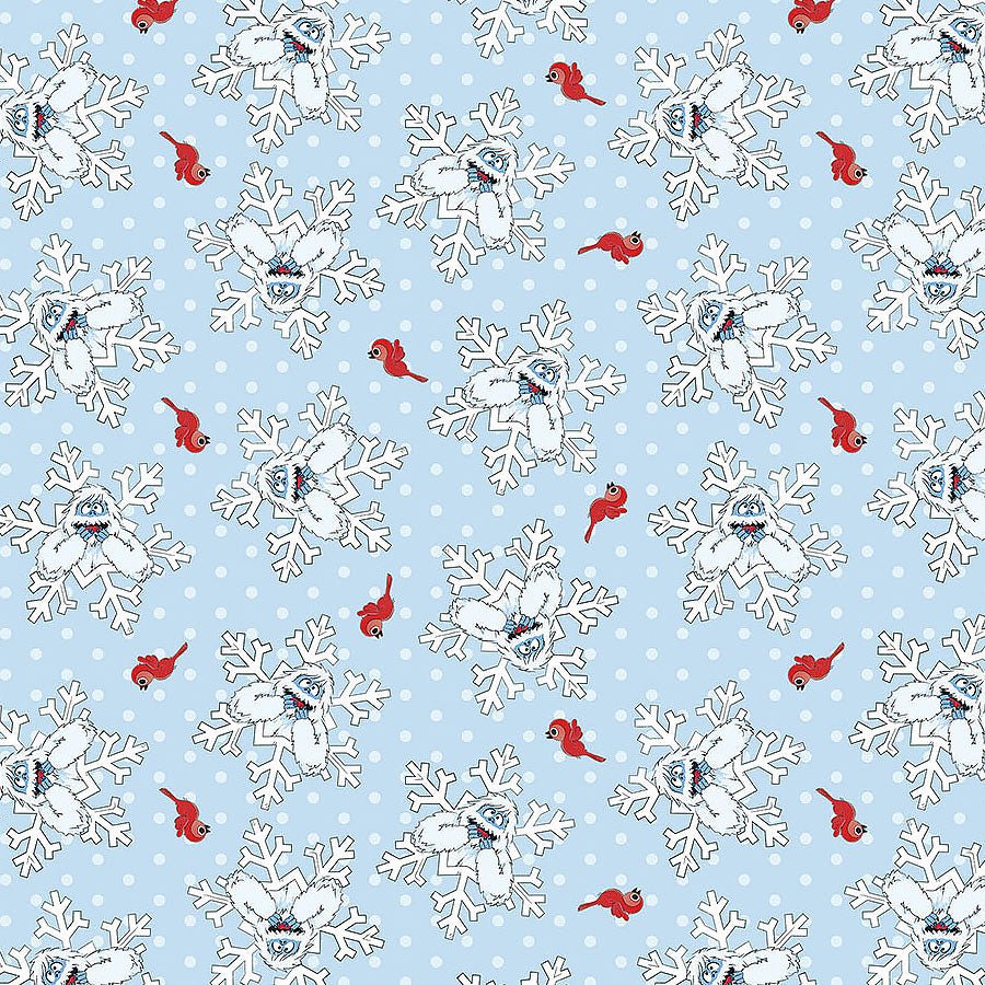 Rudolph The Red-Nosed Reindeer Bumble Light Blue – Remnant 26″ × 44″
