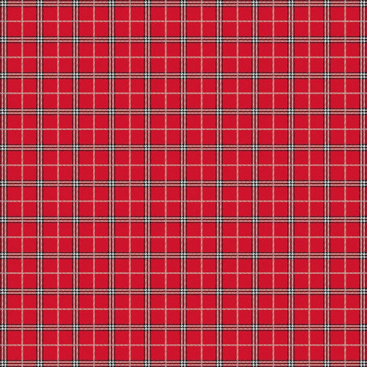 Rudolph The Red - Nosed Reindeer Plaid Red - Northcott from Fort Worth Fabric Studio