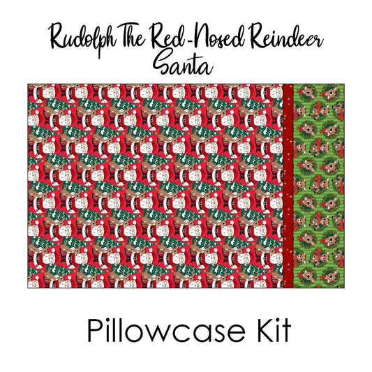 Rudolph The Red - Nosed Reindeer Santa Pillowcase Kit from Northcott - Northcott from Fort Worth Fabric Studio