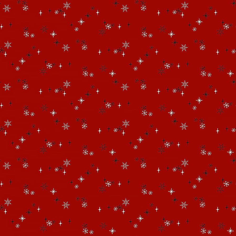 Rudolph The Red - Nosed Reindeer Snow Dark Red - Northcott from Fort Worth Fabric Studio