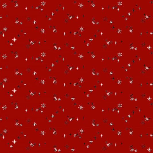 Rudolph The Red - Nosed Reindeer Snow Dark Red - Northcott from Fort Worth Fabric Studio