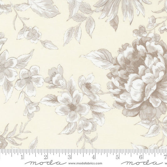 Sandalwood Camellia Florals Opal - Moda from Fort Worth Fabric Studio