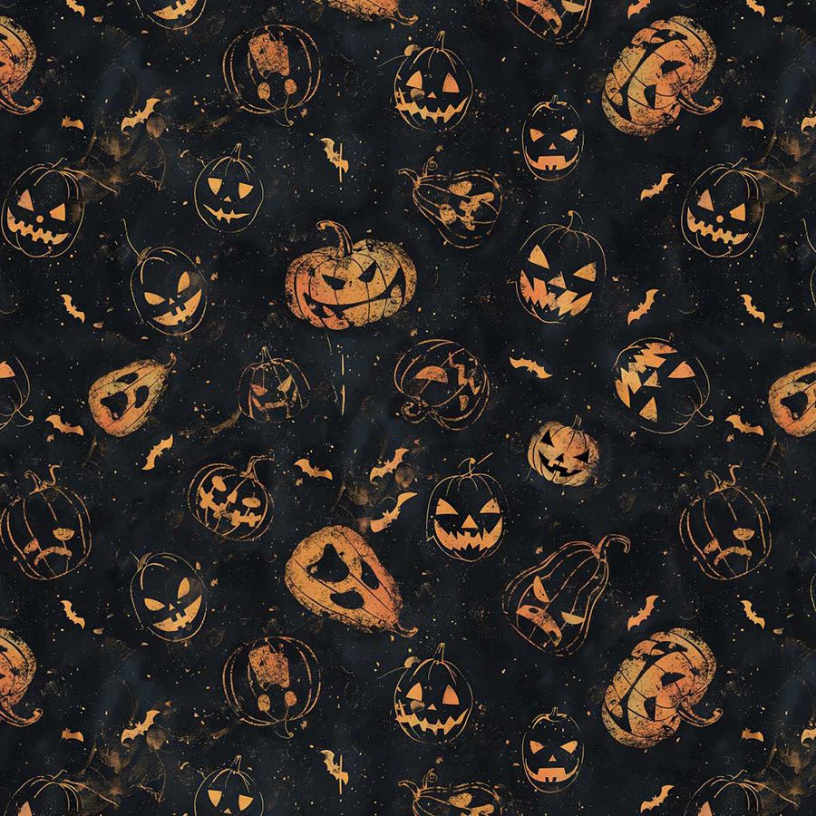 Scary Spice Jack O Lanterns Black – Remnant 13″ × 44″