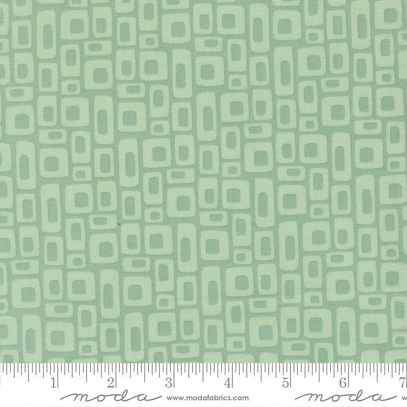 Scenery Marshmellow Dusty Jade – Remnant 15″ × 44″ - Moda from Fort Worth Fabric Studio