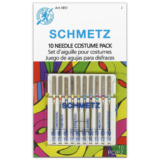 Schmetz Costume and Cosplay Assorted Machine Needles 10 Pack - Schmetz from Fort Worth Fabric Studio