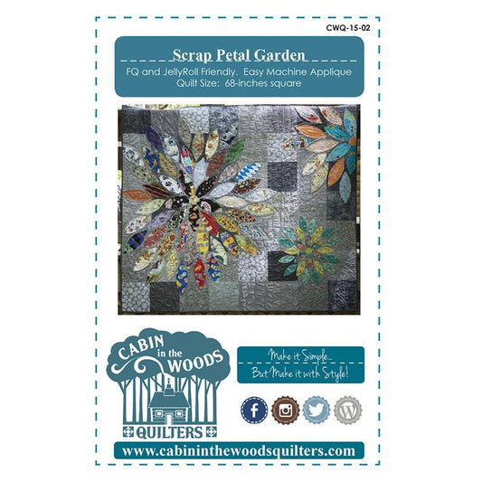 Scrap Petal Quilt Pattern by Cabin in the Woods Quilters - Cabin in the Woods Quilters from Fort Worth Fabric Studio