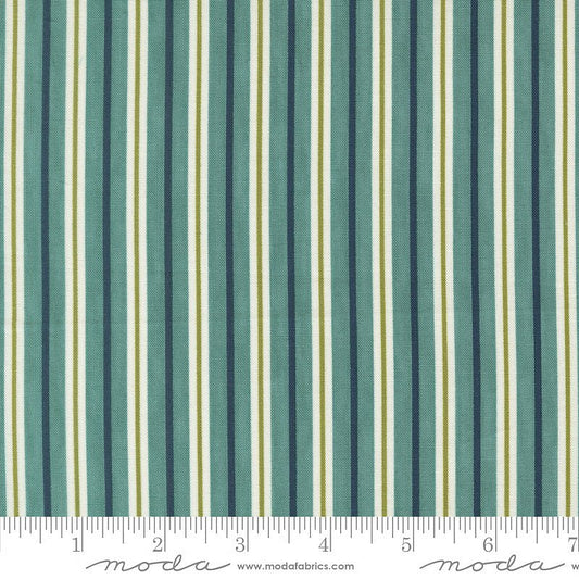 Seaside Coastal Stripes Aqua - Moda from Fort Worth Fabric Studio