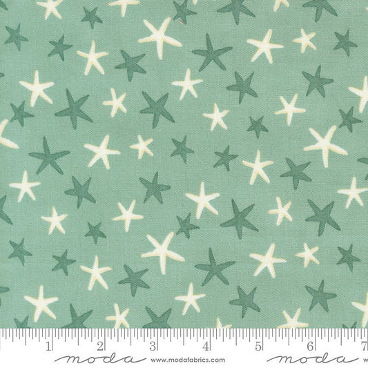 Seaside Starfish Aqua - Moda from Fort Worth Fabric Studio